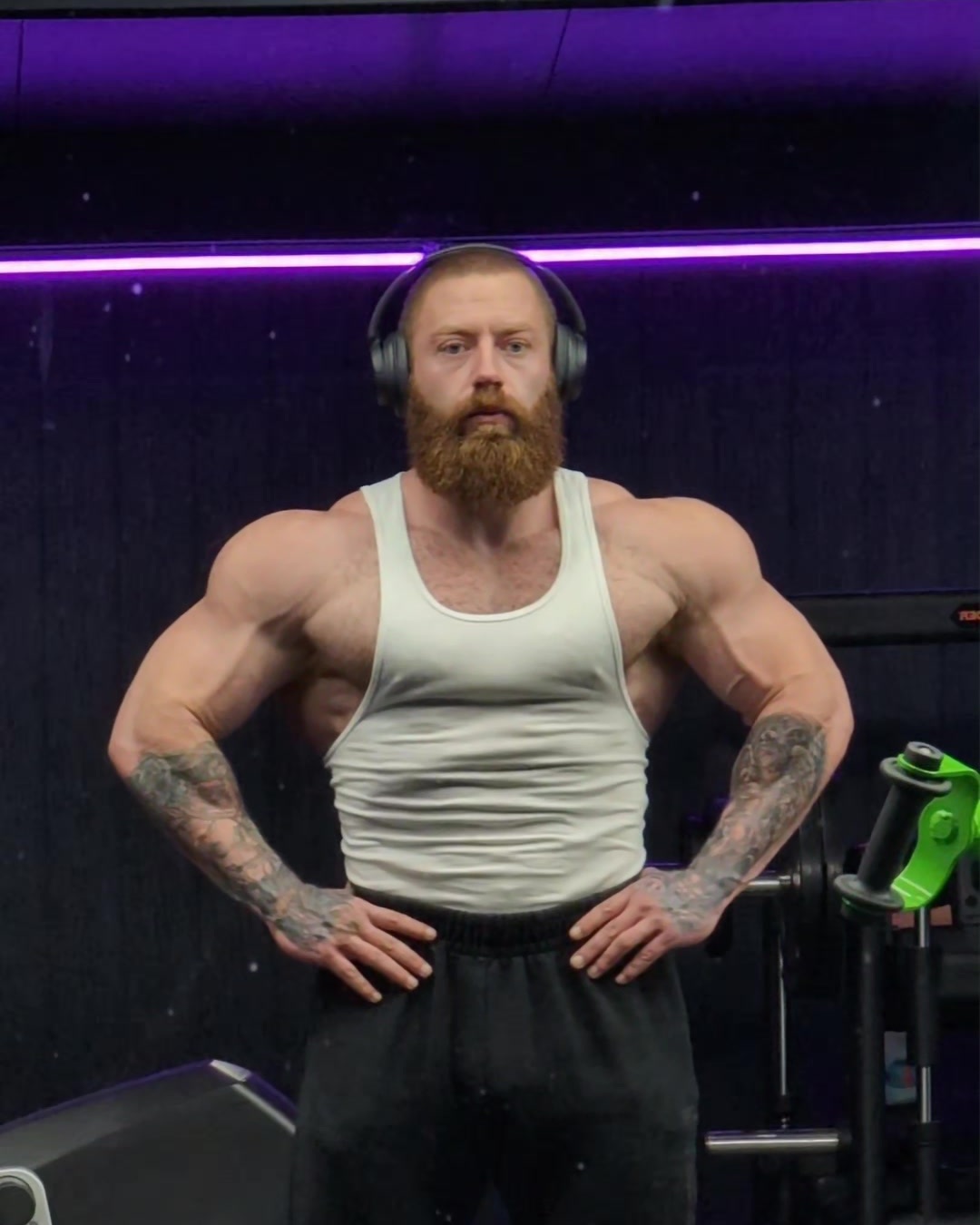 Ant Shepherd training in the gym